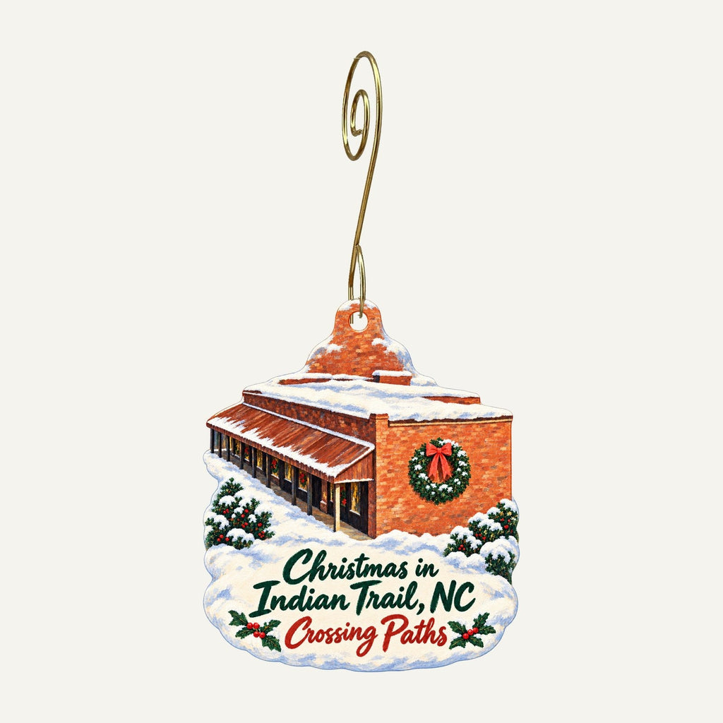 Libby & Leaf Christmas custom wood ornament OC168 hanging on hook