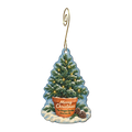 The Oregon Garden — Christmas custom wood ornament OC1692, photographic gold spiral hook