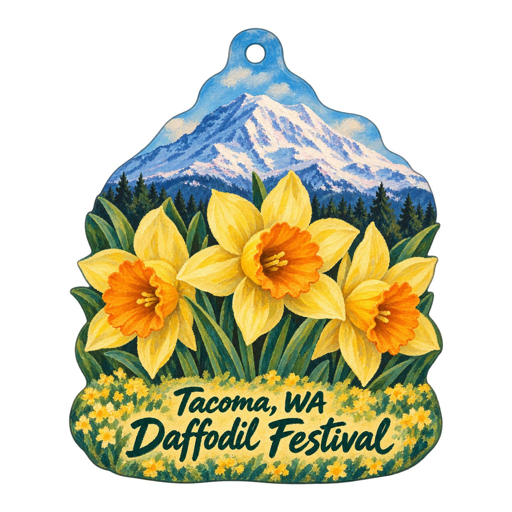 W.W. Seymour Botanical Conservatory Town Icon custom wood ornament OC172 on white