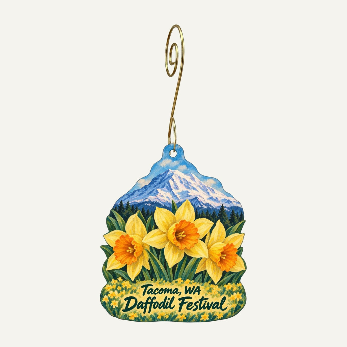 W.W. Seymour Botanical Conservatory Town Icon custom wood ornament OC172 hanging on hook