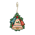Artifacts Gallery — Christmas custom wood ornament OC1764, photographic gold spiral hook