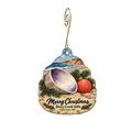 Stony Creek — Christmas custom wood ornament OC1788, photographic gold spiral hook