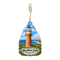 Stony Creek — Local inspiration custom wood ornament OC1789, photographic gold spiral hook
