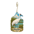TPWD - Goose Island State Park — Store identity custom wood ornament OC1817, photographic gold spiral hook
