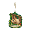 Montgomery Zoo — Local inspiration custom wood ornament OC1849, photographic gold spiral hook