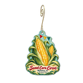 The Garlic Press — Local inspiration custom wood ornament OC1852, photographic gold spiral hook