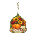 Don's Flowers & Gifts — Local inspiration custom wood ornament OC1864, photographic gold spiral hook