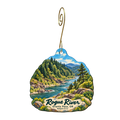 Hellgate & Co — Local inspiration custom wood ornament OC1867, photographic gold spiral hook