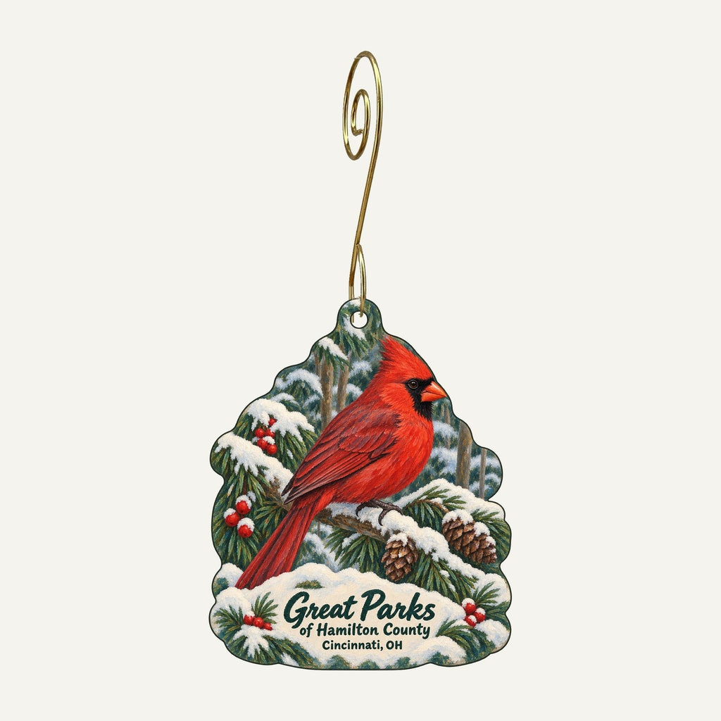 Great Parks of Hamilton County Christmas custom wood ornament OC186 hanging on hook