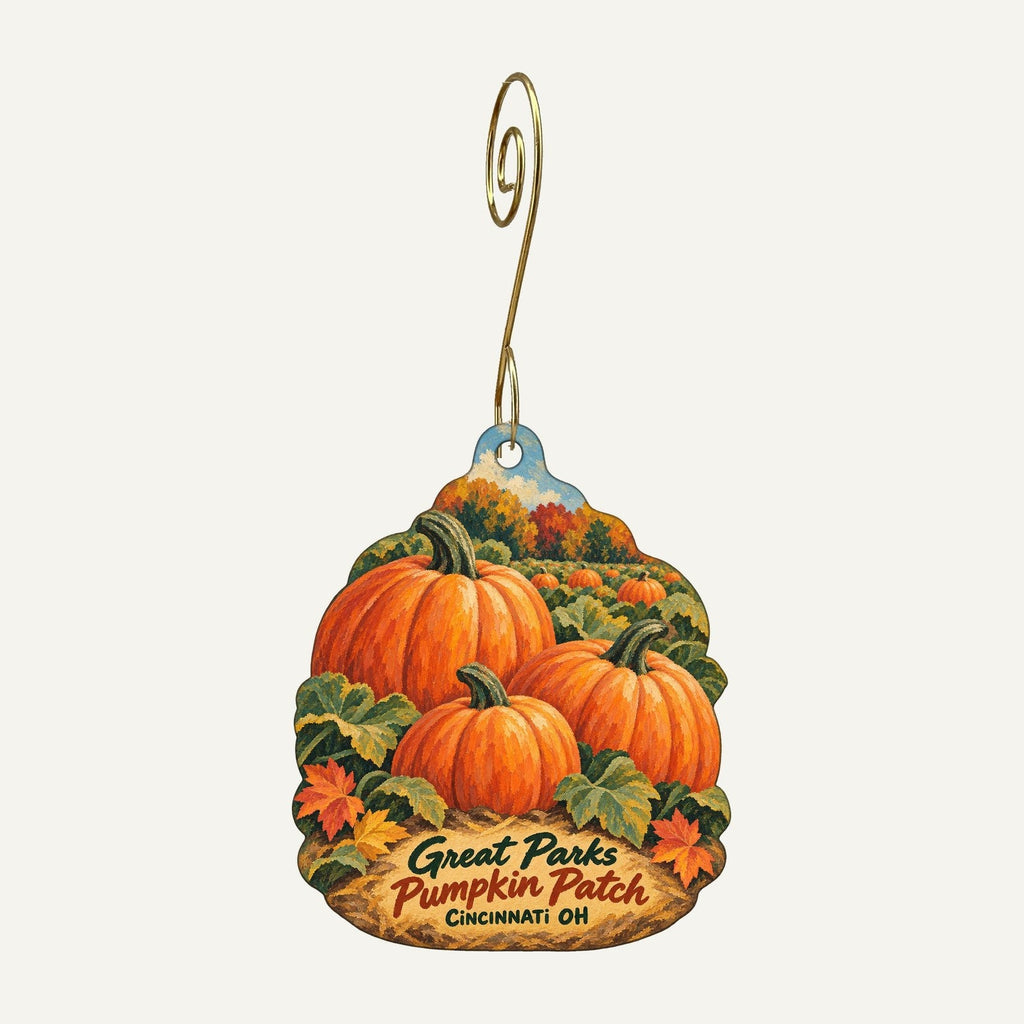 Great Parks of Hamilton County Town Icon custom wood ornament OC187 hanging on hook