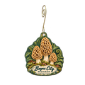 Inspired Living — Local inspiration custom wood ornament OC1882, photographic gold spiral hook