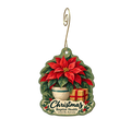 Baptist Health Louisville Gift Shop — Christmas custom wood ornament OC1902, photographic gold spiral hook