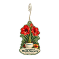 Webb Nursery & Garden Center — Christmas custom wood ornament OC1905, photographic gold spiral hook