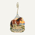 Assateague Island National Seashore Park Store Logo custom wood ornament OC191 hanging on hook