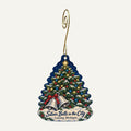 Horrocks Farm Market Christmas custom wood ornament OC195 hanging on hook