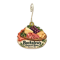 Buckalew's General Store — Store identity custom wood ornament OC1961, photographic gold spiral hook