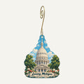 Horrocks Farm Market Town Icon custom wood ornament OC196 hanging on hook