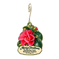 The Garden Store at Mendocino Coast Botanical Garden — Christmas custom wood ornament OC2001, photographic gold spiral hook