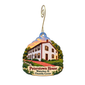 Chantilly Corner — Local inspiration custom wood ornament OC2011, photographic gold spiral hook
