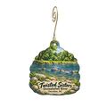 Twisted Sisters — Local inspiration custom wood ornament OC2014, photographic gold spiral hook