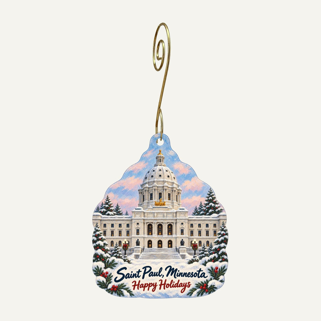 Mischief Toy Store Christmas custom wood ornament OC201 hanging on hook