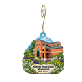 Maine Maritime Museum — Store identity custom wood ornament OC2021, photographic gold spiral hook