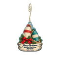 Maine Maritime Museum — Christmas custom wood ornament OC2022, photographic gold spiral hook