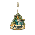Jacaranda Ace Hardware — Store identity custom wood ornament OC2036, photographic gold spiral hook