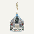 Helen Winnemore's Christmas custom wood ornament OC204 hanging on hook