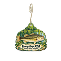 Fancy Gap / Blue Ridge Parkway — Local inspiration custom wood ornament OC2050, photographic gold spiral hook