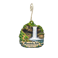14 Hill — Local inspiration custom wood ornament OC2056, photographic gold spiral hook