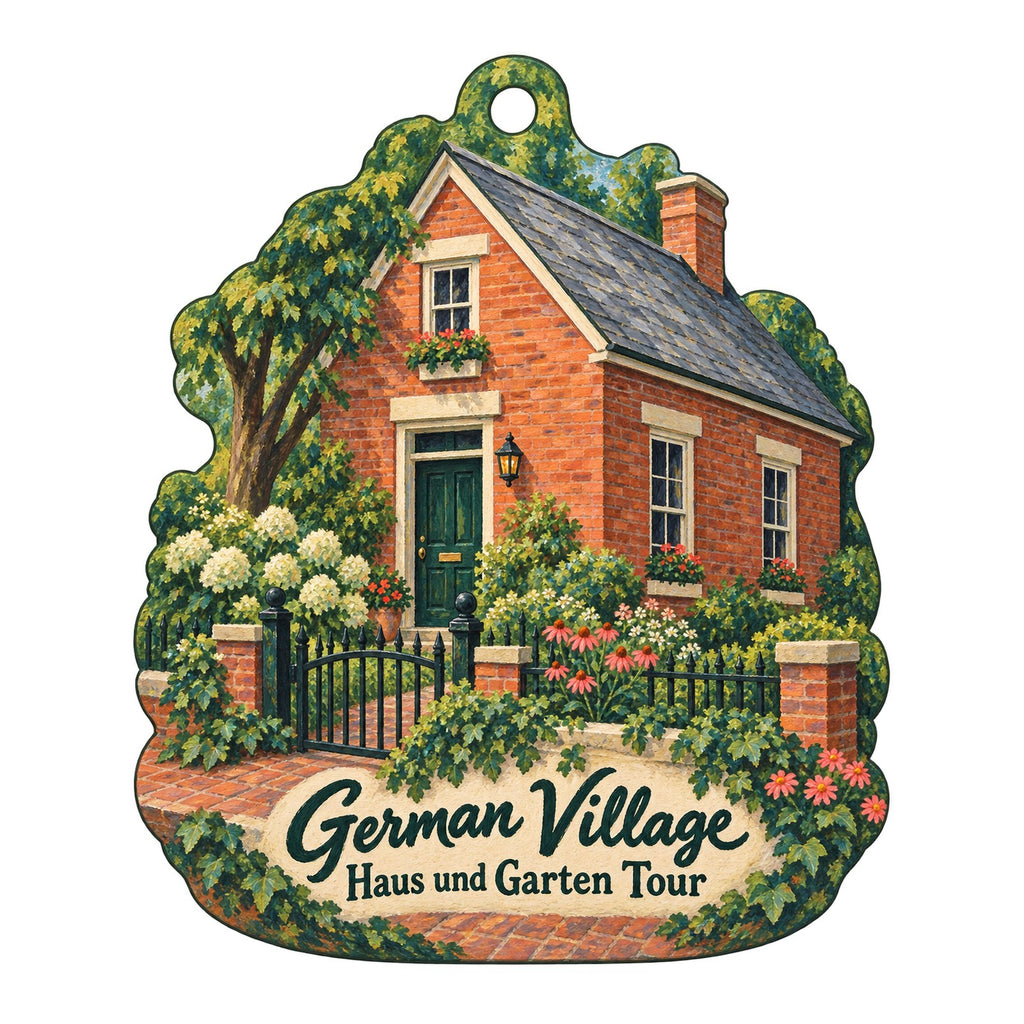 Helen Winnemore's Town Icon custom wood ornament OC205 on white