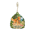 Petcetera — Local inspiration custom wood ornament OC2062, photographic gold spiral hook