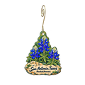 Postal Annex — Local inspiration custom wood ornament OC2077, photographic gold spiral hook