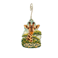 The Los Angeles Zoo/Ssa — Store identity custom wood ornament OC2096, photographic gold spiral hook