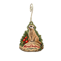 The Los Angeles Zoo/Ssa — Christmas custom wood ornament OC2097, photographic gold spiral hook