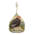 The Los Angeles Zoo/Ssa — Local inspiration custom wood ornament OC2098, photographic gold spiral hook