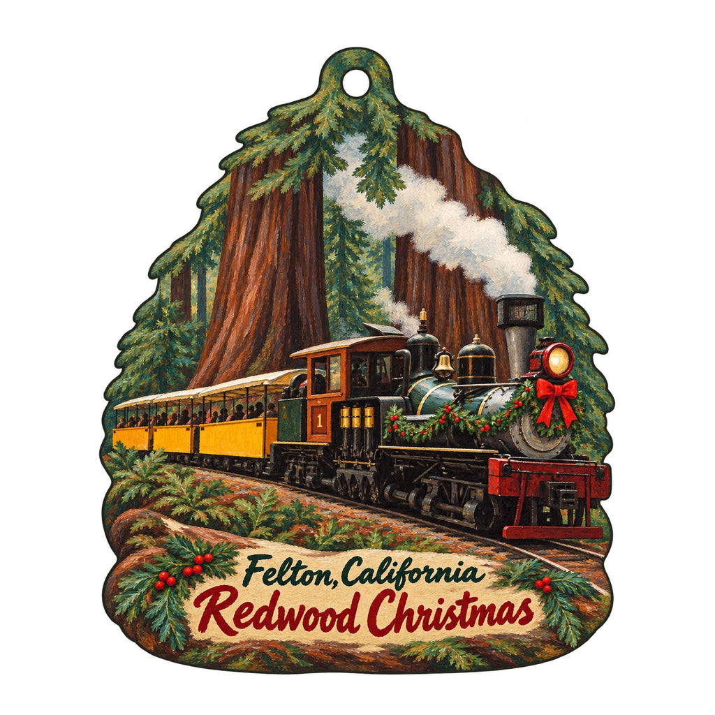 Mountain Parks Foundation Christmas custom wood ornament OC210 on white