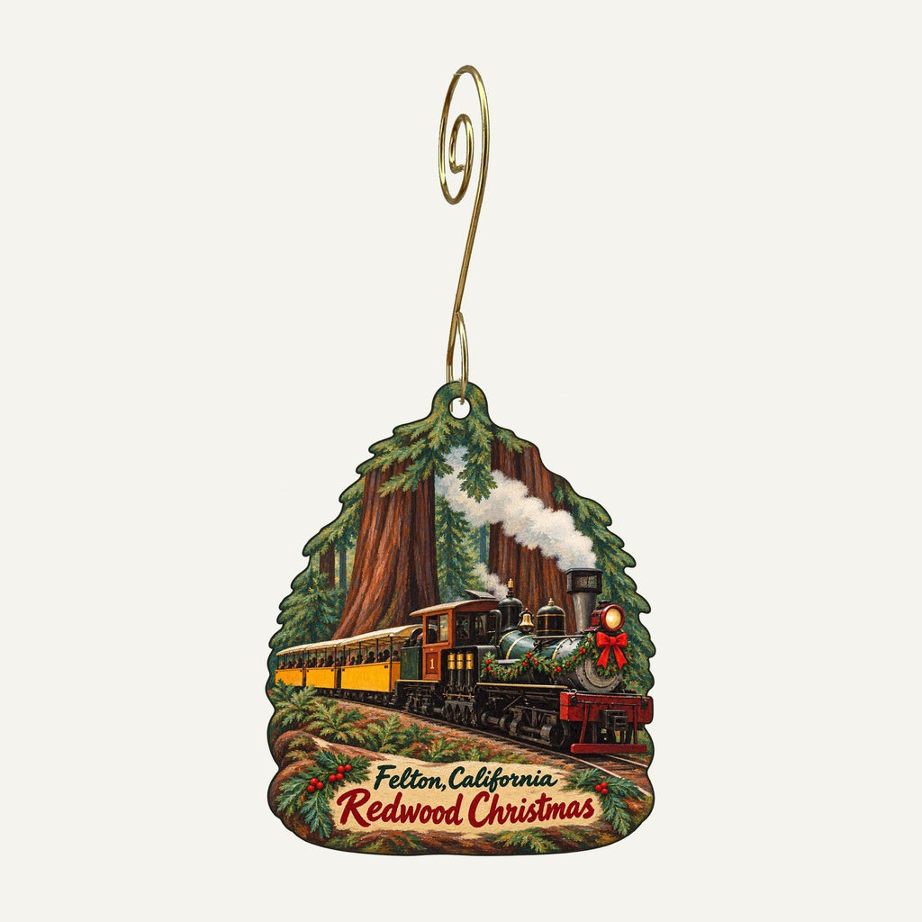 Mountain Parks Foundation Christmas custom wood ornament OC210 hanging on hook