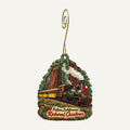Mountain Parks Foundation Christmas custom wood ornament OC210 hanging on hook