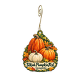 Incognito — Local inspiration custom wood ornament OC2110, photographic gold spiral hook