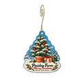 Paisley Farm and Greenhouses — Christmas custom wood ornament OC2139, photographic gold spiral hook