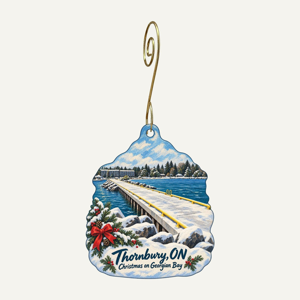 Bonkers Gift Shop Christmas custom wood ornament OC213 hanging on hook