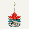 Bonkers Gift Shop Town Icon custom wood ornament OC214 hanging on hook