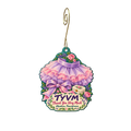 Thank You Very Much, LLC - TYVM — Local inspiration custom wood ornament OC2155, photographic gold spiral hook