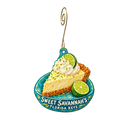 Sweet Savannah’s of the Fl keys — Local inspiration custom wood ornament OC2170, photographic gold spiral hook
