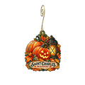 Open, Dead Inside — Local inspiration custom wood ornament OC2185, photographic gold spiral hook