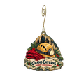 Town of Grottoes Parks and Tourism Department / Grand Caverns — Christmas custom wood ornament OC2220, photographic gold spiral hook