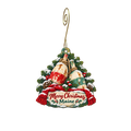 207mainer — Christmas custom wood ornament OC2232, photographic gold spiral hook