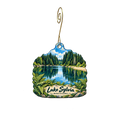 Valu drug — Local inspiration custom wood ornament OC2236, photographic gold spiral hook